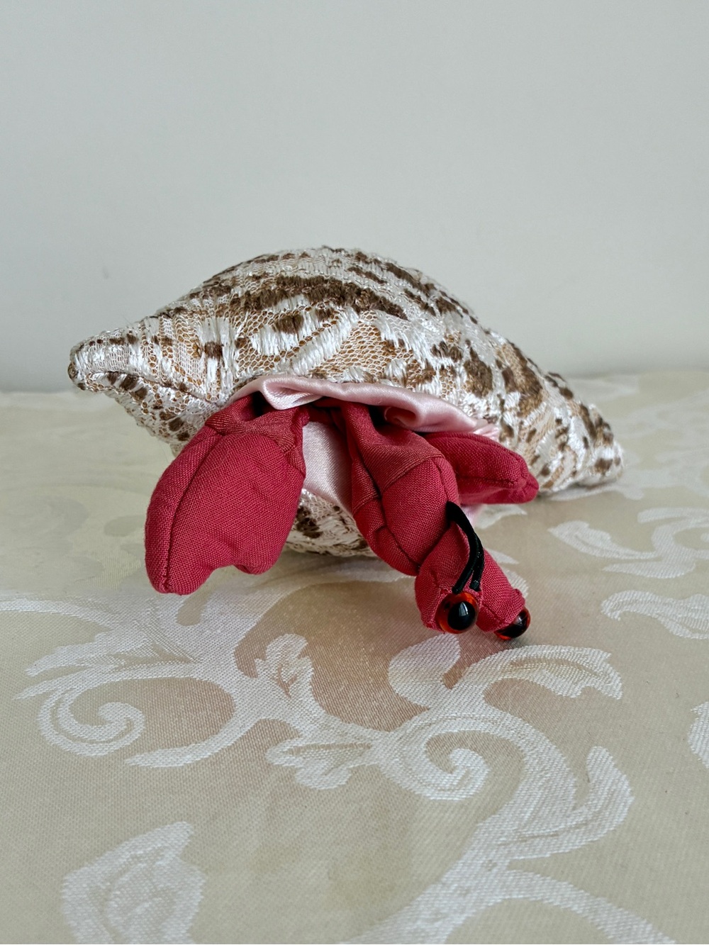 Folkmanis Hermit Crab Plush Finger Puppet RARE